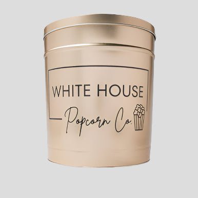 White House Signature Metallic Gold 3.5 Gallon Popcorn Tin 